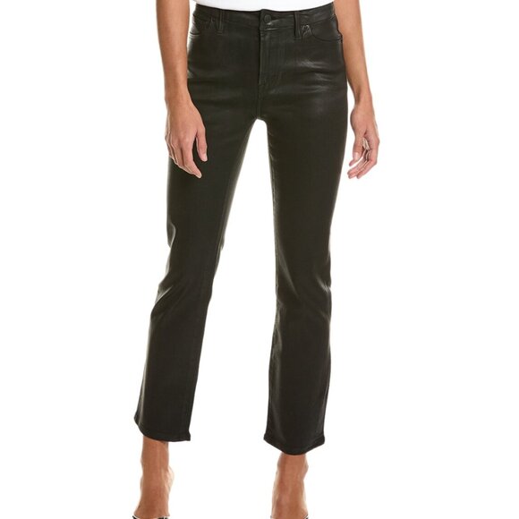 Good American Denim - Good American Women's 0/25 Good Legs Straight Jean Black Coated GST001STNA